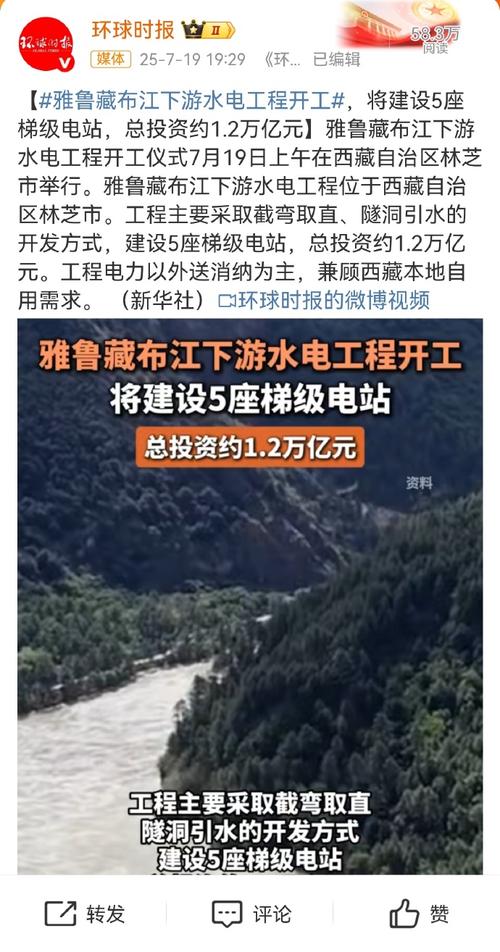 森麒麟：目前暂无雅鲁藏布江水下游水电工程合作