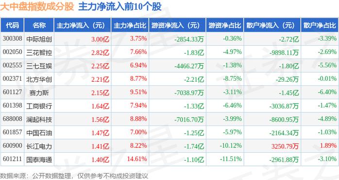 大全能源（688303）8月5日主力资金净卖出1010.04万元