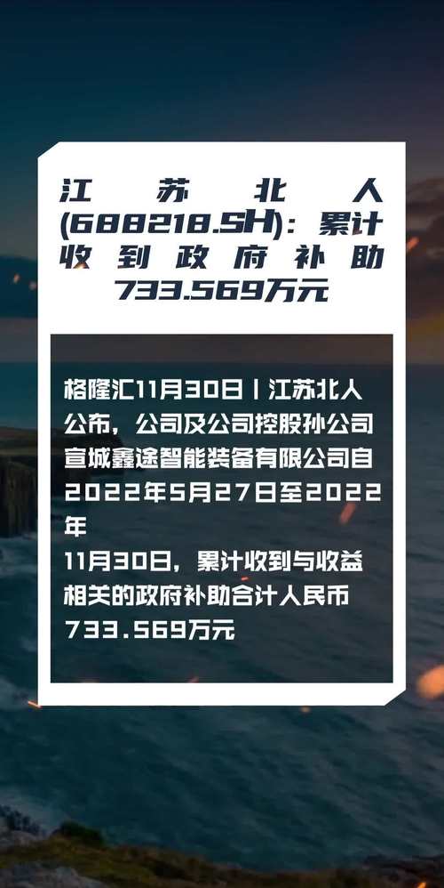 江苏北人（688218）8月5日主力资金净买入865.39万元