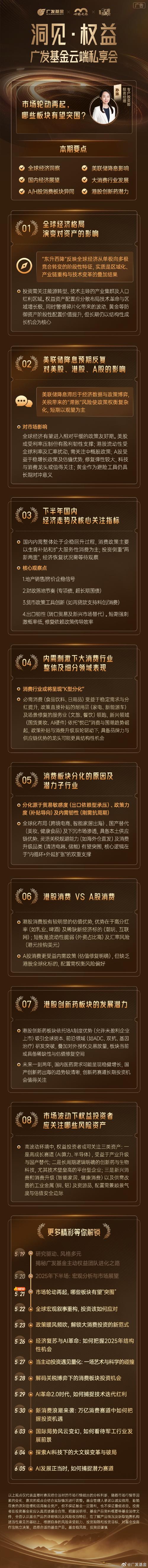 穿越风浪、御风前行——“稳见·低波” 广发基金云端私享会7月17日启航